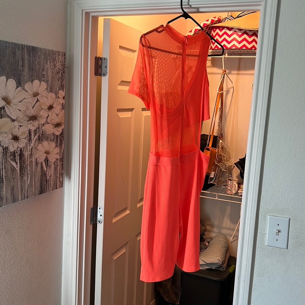 Body suit. See thru . Stretch . Xl . See thru summer spring break
